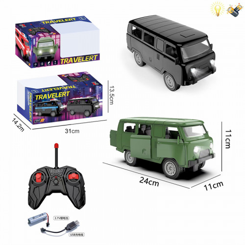 Մեքենա հեռակառավարման վահանակով էլ-մարտկոցով մոդել 1:18մաշտաբ UAZ (դուռ բացվող) 2գույն 