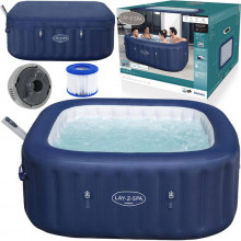 Bestway Lay-Z-Spa HAWAII հիդրոմերսող լողավազան 180*180*71սմ , ներկառուցված պոմպով WiFi հավելվածով