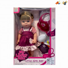 Տիկնիկ my Lucky Doll կերակրման շշով հավաքածույո 2ոճի հագուստ 35սմ, խմելու միզելու գործառույթով