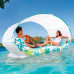 Intex Փչովի ներքնակ-լաստ հովանոցով 224x150x165սմ «Tropical lounge», մինչև 200կգ