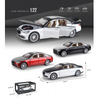 Մեքենա Mercedes-Benz S600 մետաղե մոդել 1։22 մաշտաբի 3-գույն ձայնային և լույսային էֆեկտներով