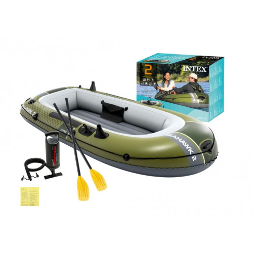 Intex 66332 Փչովի նավակ «Seahawk 2» 236x114x41 սմ, թիեր, պոմպ, մինչև 240 կգ