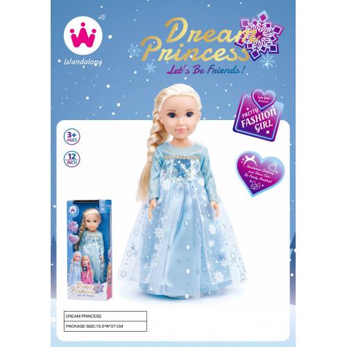 Տիկնիկ Dream Princes տուփով նորաձև էկոլոգիապես մաքուր վինիլային վերջույթներով 31սմ-ոց տիկնիկ