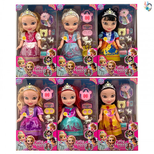 Տիկնիկ my Princess նորաձև վեց ոճի տիկնիկ իր խաղալիքներ հավաքածույով 