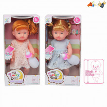 Տիկնիկ my Lucky Doll կերակրման շշով 2-ոճի հագուստով 30սմ, խմելու և միզելու գործառույթով 