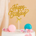 Ծննդյան դեկորատիվ զարդարանք տորթի HAPPY BIRTHDAY և ձևավորման 5-գույն 