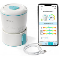 Intex WiFi ջրի վերլուծիչ 28607, խելացի լողավազանի մոնիտոր՝ իրական ժամանակի pH-ի և քլորի հետևմամբ, հավելվածով կառավարվող