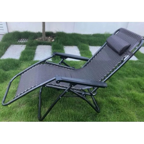 Հանգստի բազկաթոռ (շեզլոնգ)՝ 63 × 92 × 110 սմ մետաղյա հիմքով 1200D կտորե նստատեղով, բացվող և փոփոխվող տարբեր դիրքերի 
