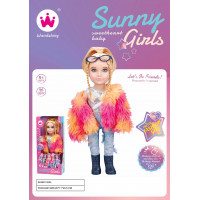 Տիկնիկ Sunny Girls տուփով նորաձև էկոլոգիապես մաքուր վինիլային վերջույթներով 41սմ-ոց տիկնիկ