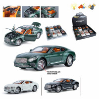 Մեքենա Bentley Continental  մետաղե մոդել 1։24 մաշտաբի 3-գույն 8հ-ոց տուփով հատով